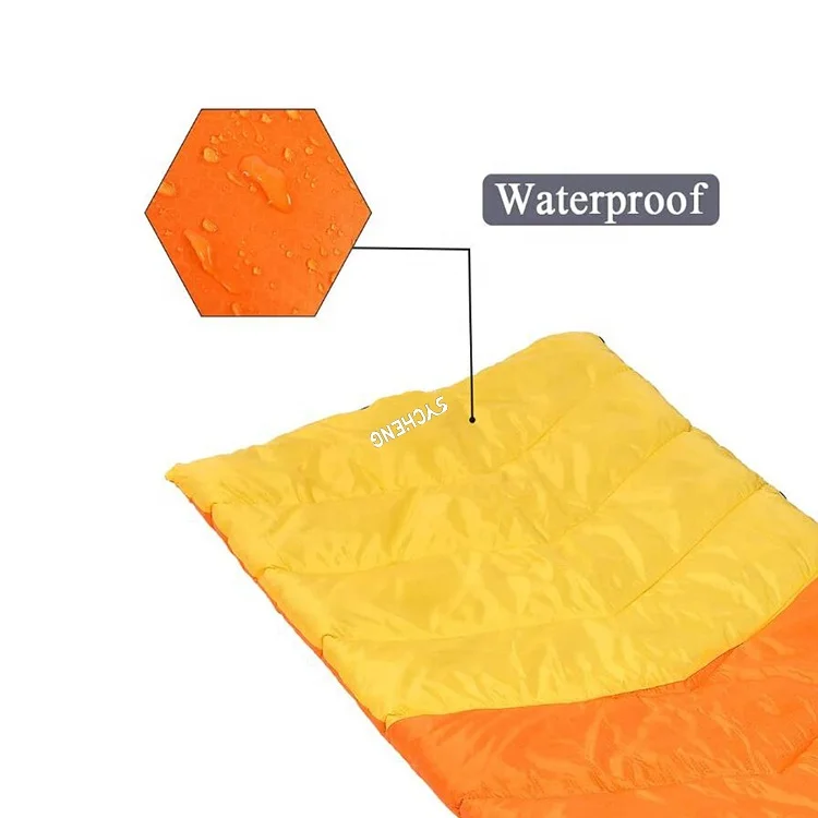 light winter camping waterproof of sleeping bag envelop for adults and children in four seasons mountaineering