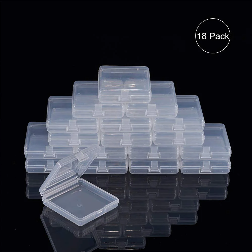 Smooth Ordinary Plastic Storage Box Use to Store Makeup Puff