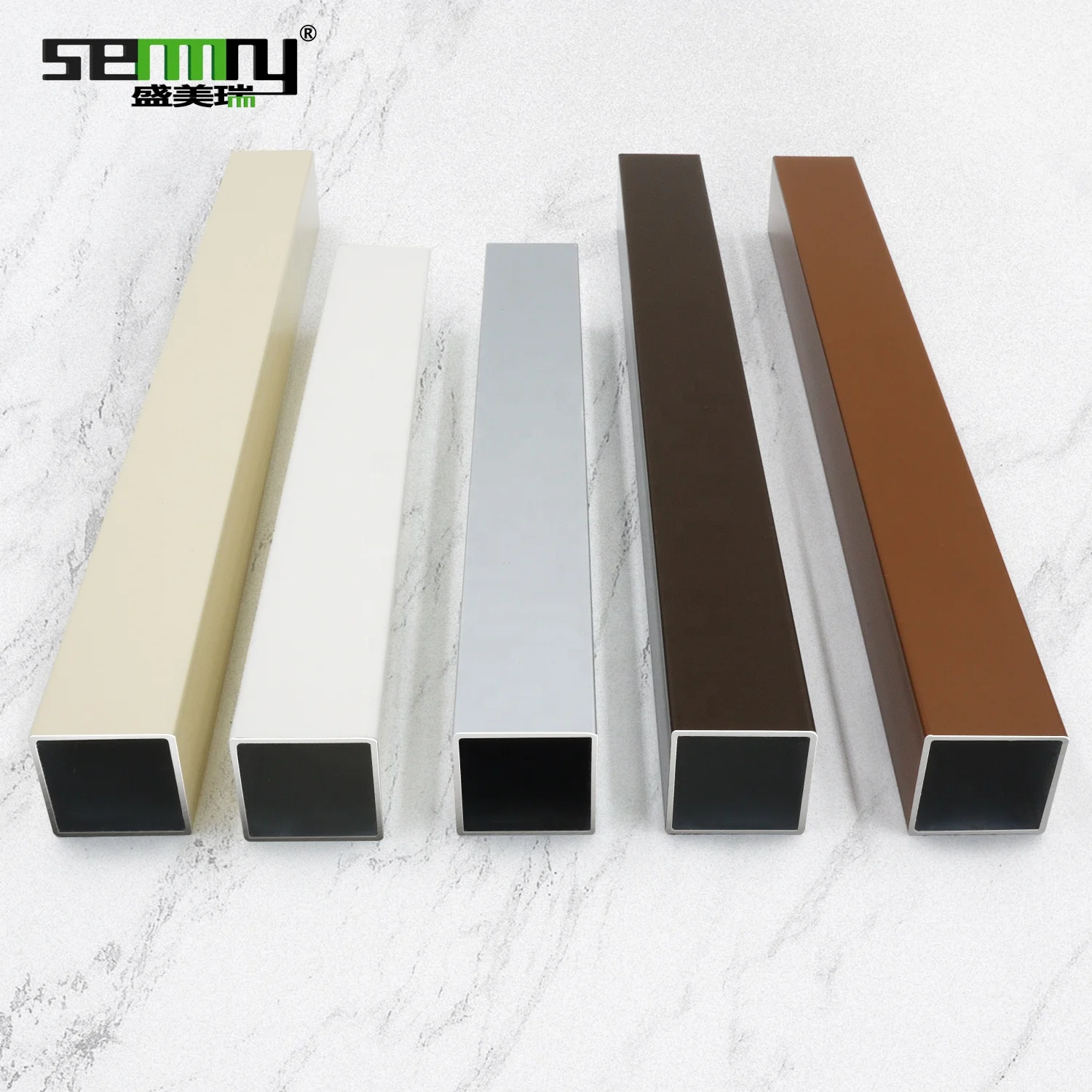 Drop shipping free sample Standard Aluminum Profile Rectangular Extrusions Aluminum Square Tube Profile