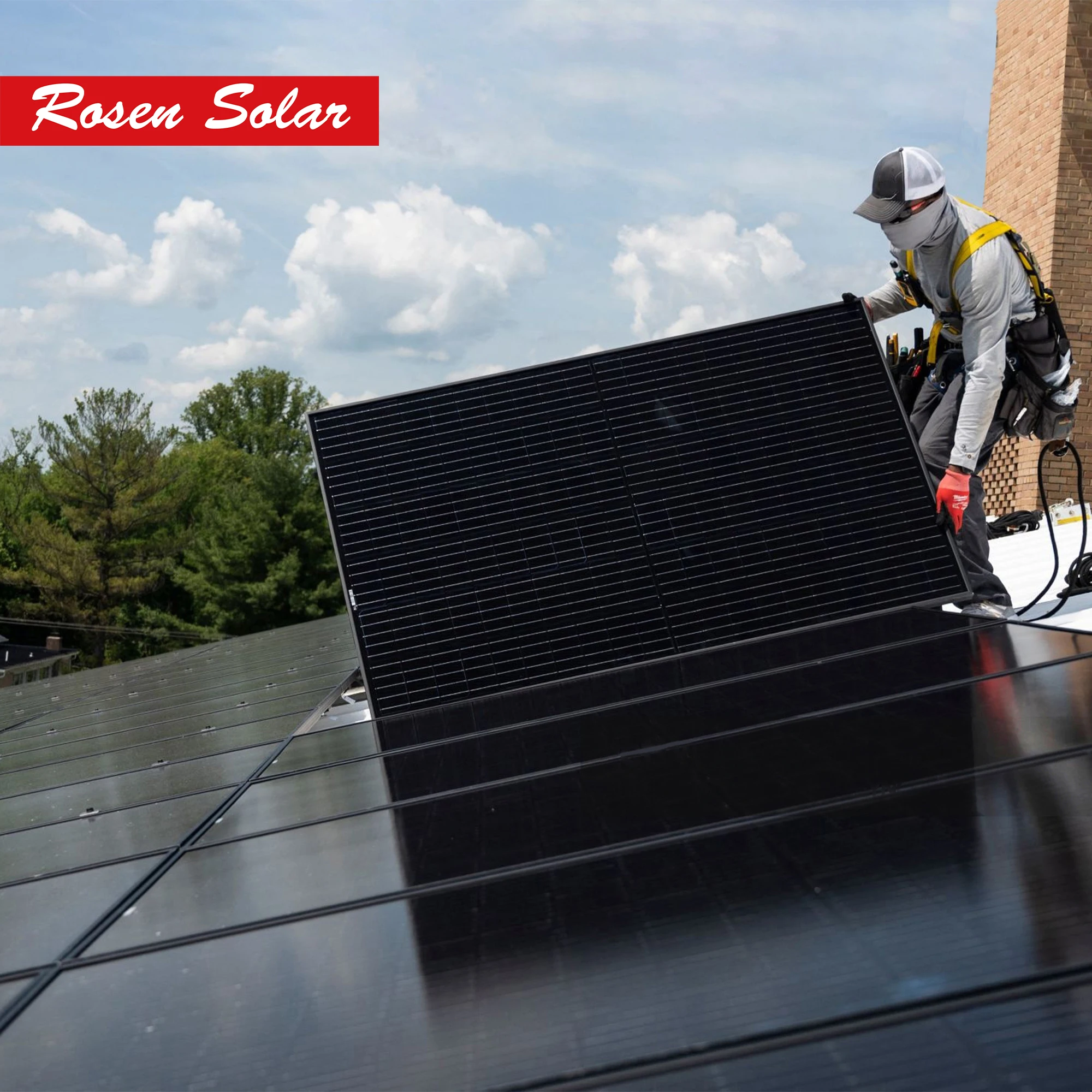 Rosen Good Price hot sale in Europe 5kw Hybrid solar energy systems high quality