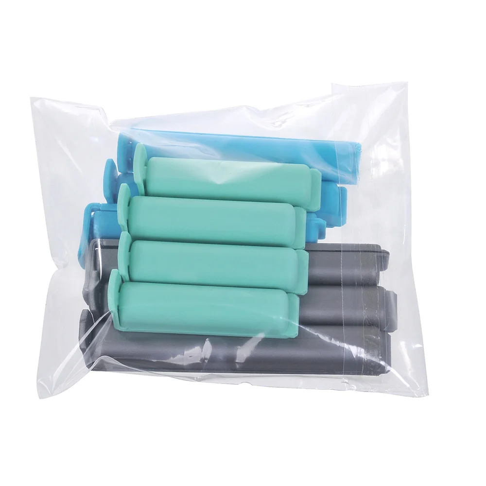 Hot Sale 6pcs/pack Carton Snack Plastic Food and Chip Bag Storage Seal Clips Freezer Fridge Sealing Clip 3pcs