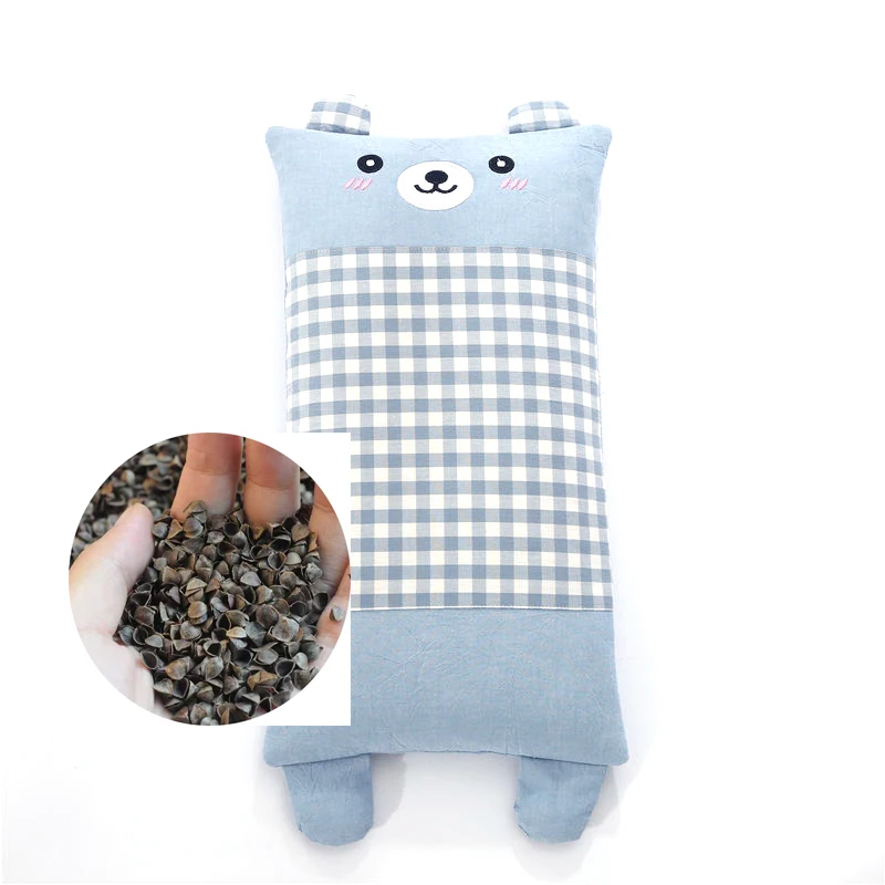 Baby Pillow Animal Printing Bean Product Buckwheat Hulls Pillow for Sleeping