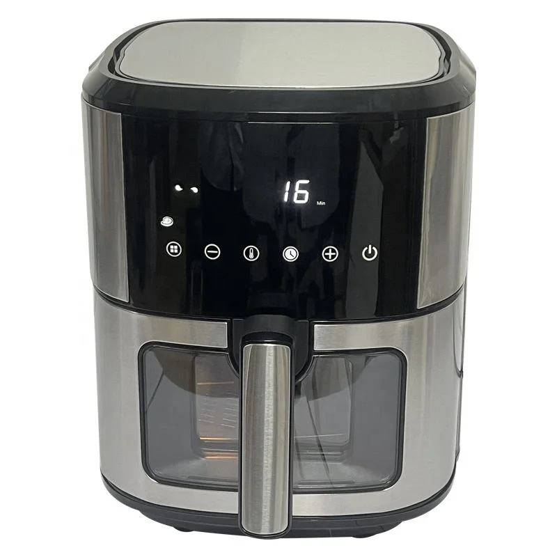 Оптовая продажа, 1700 Вт, 8 л, ЖК-дисплей, смарт-Фритюрница, сенсорный экран, без масла, фритюрница, печь для жарки