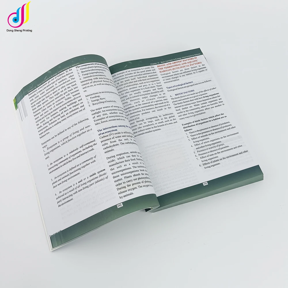Фабричная идеальная цветная печать плотная книга с мягкой обложкой