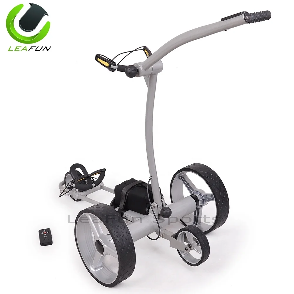 Full Aluminium Remote Control Golf Car With Luxury Leather Handle ,USB Port,400W Tubular Powerfull Motors  Lithium Battery
