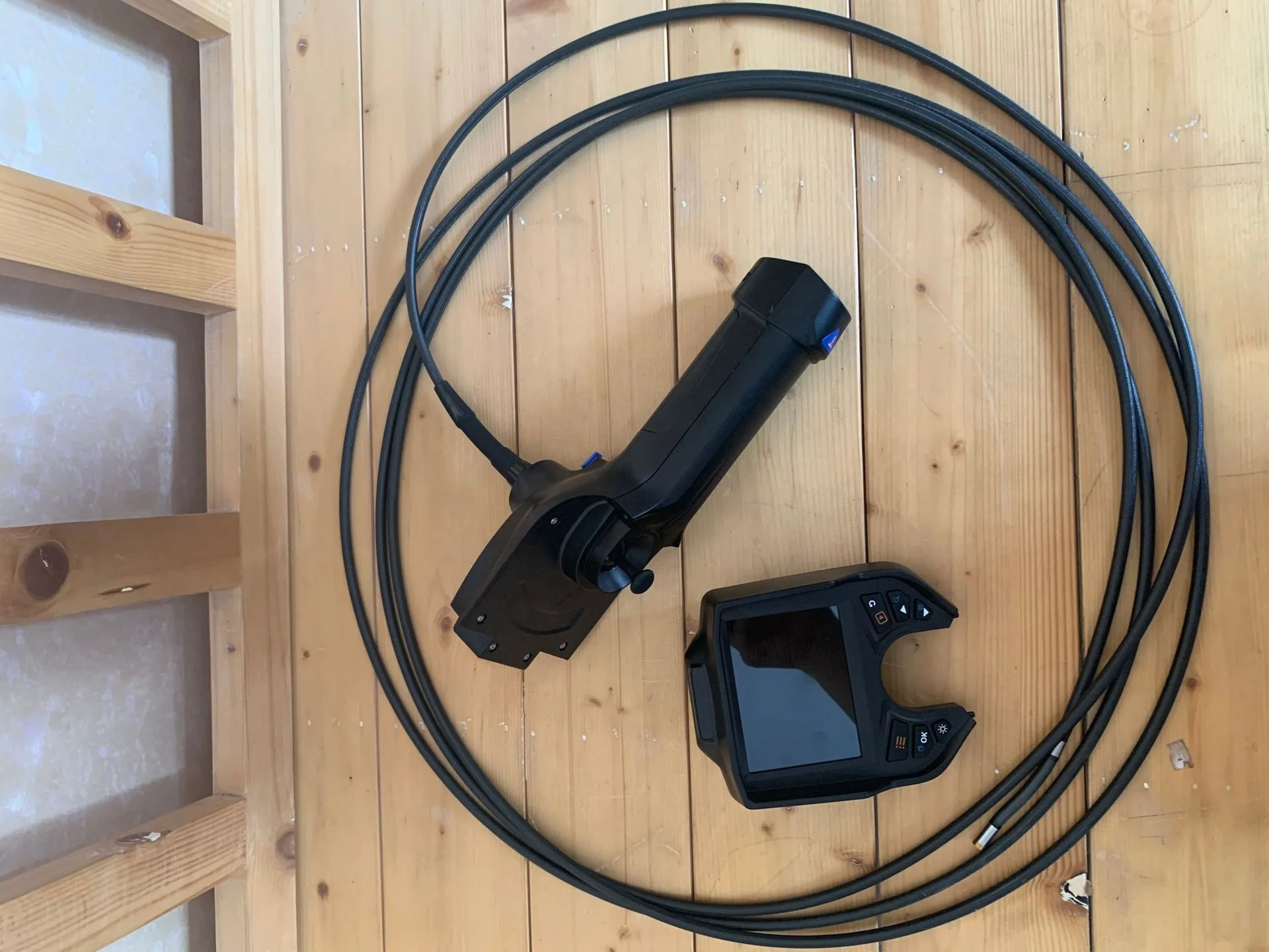 Aircraft Engine Testing Visual Inspection Camera Borescope 3.5' Display Tungsten Braided Cable Waterproof IP67 Visual Testing