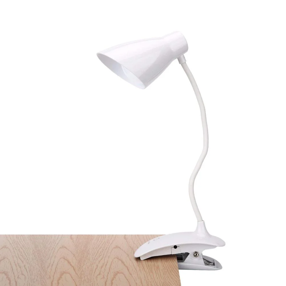 New modern Cordless Gooseneck LED Desk Reading Lamp 3-Level Dimmable Cute Table Light Eye Protection Lighting
