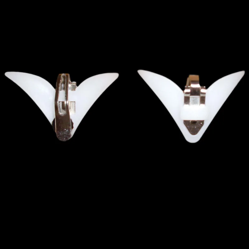 Лучшая цена, пластиковый белый зажим для галстука для мужчин