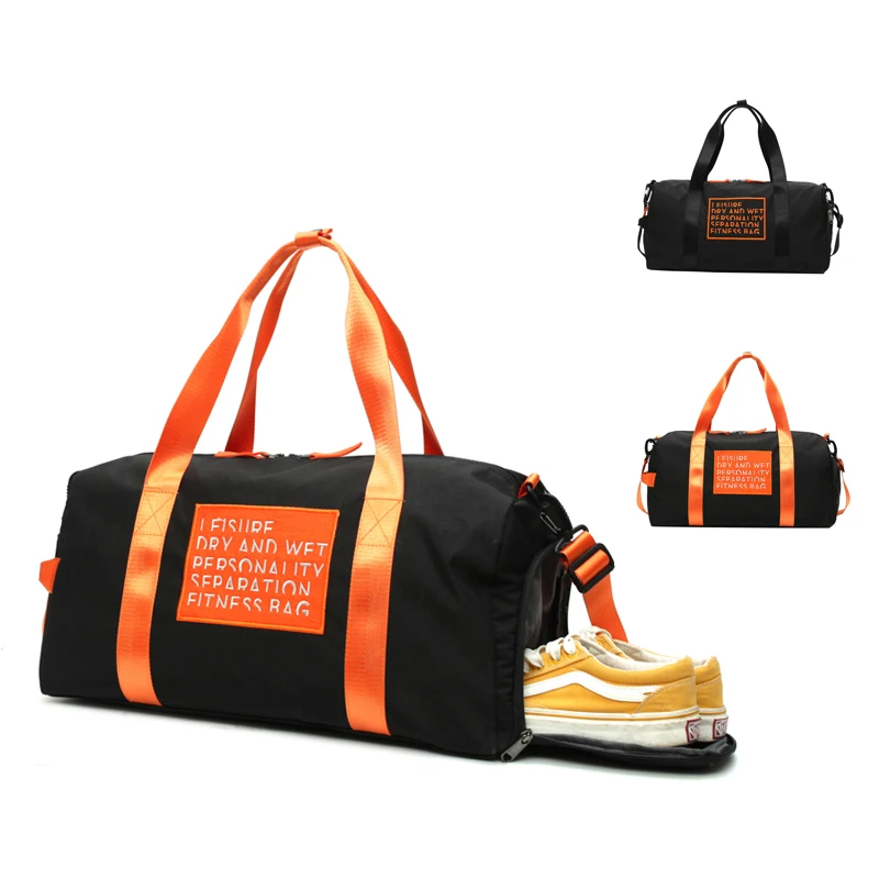 Fashion Design Travel Large Carry On Backpack Waterproof Duffle Sling Compact Gym Bag with Shoe Compartment