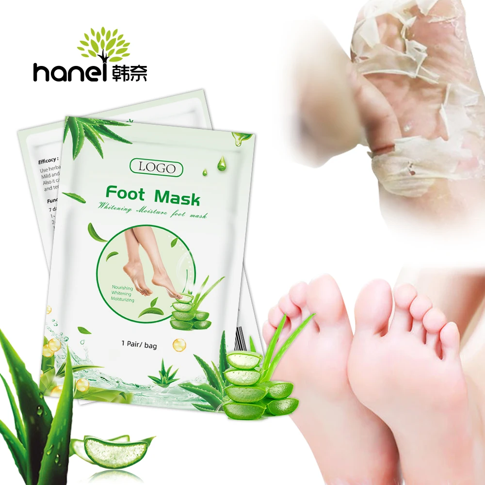 
OEM Repairing Exfoliating Foot Mask Pedicure Socks Exfoliation for Feet Mask Remove Plantifique Peel Off Peach Foot Peel Mask 