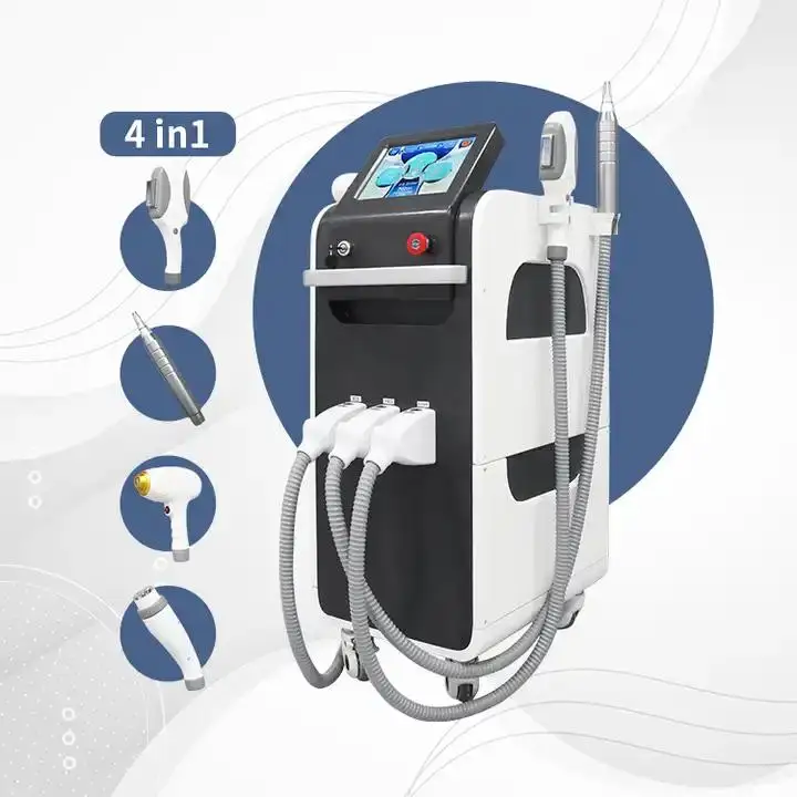 4 in 1 multifunctional diode laser ice titanium/ triple wavelength 755 808 1064 shr permanent hair removal surgical lipolysis