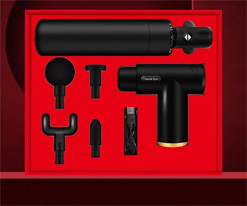 Wholesale Luxury Advertise Automatic Umbrella Massage Gun Business Birthday Gift Box Set