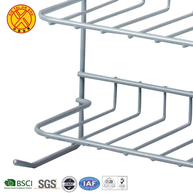 Newest bathroom stainless steel white wall mounted towel storage shelf