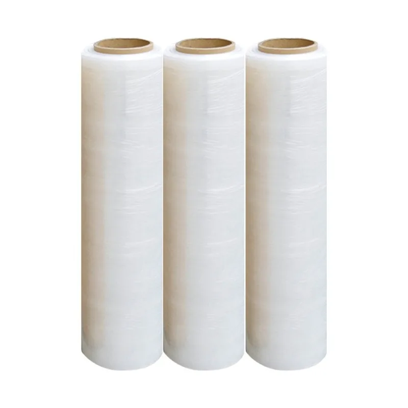 Factory Pack Polyethylene Transparent Pallet Wrap Stretch Film Roll Hand PE Stretch Film