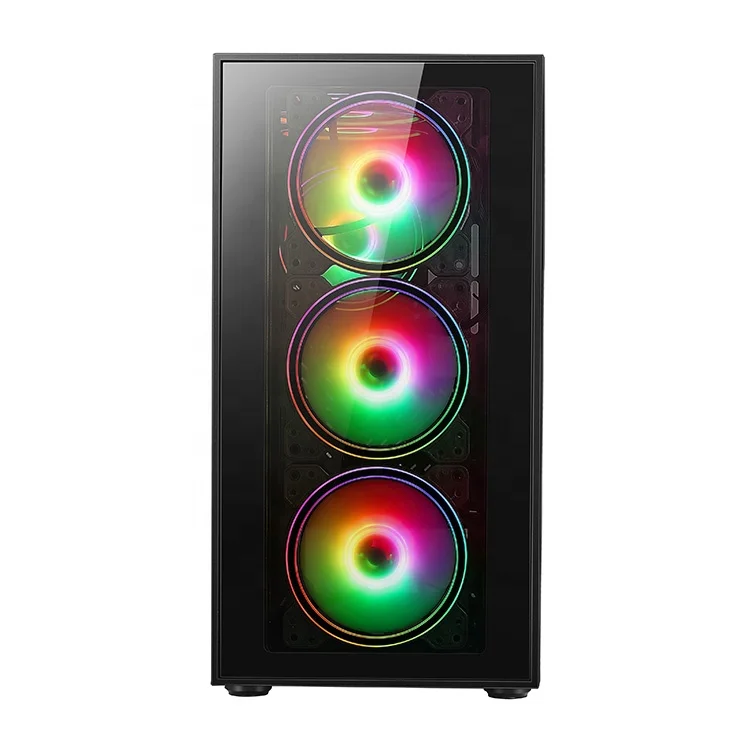 Игровой Компьютер V602G с корпусом Micro ATX дизайн под заказ вентиляторами ARGB игровой настольный