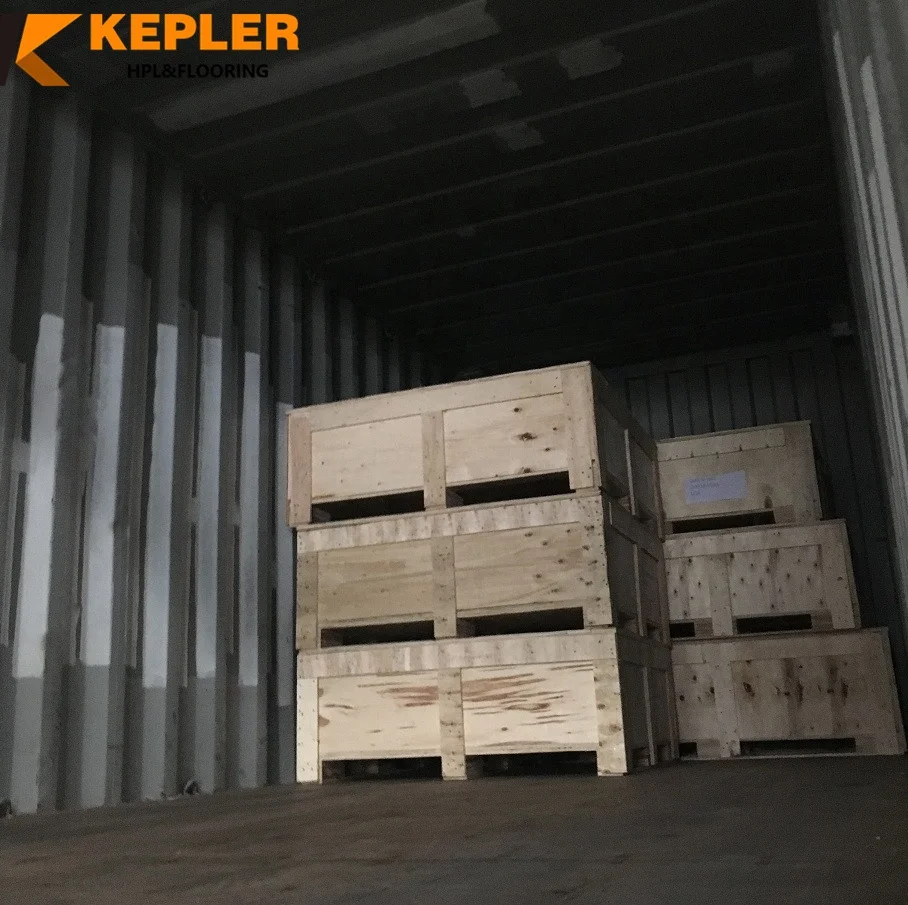 Kepler Decorative Gold Brushed Metal surface 0.8mm 1mm thickness 1220*3050mm phenolic HPL High Pressure Melamine Laminate Sheet