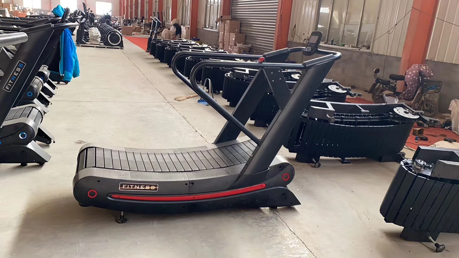 Commercial Gym Equipment Curve Treadmill Curved Unpowered