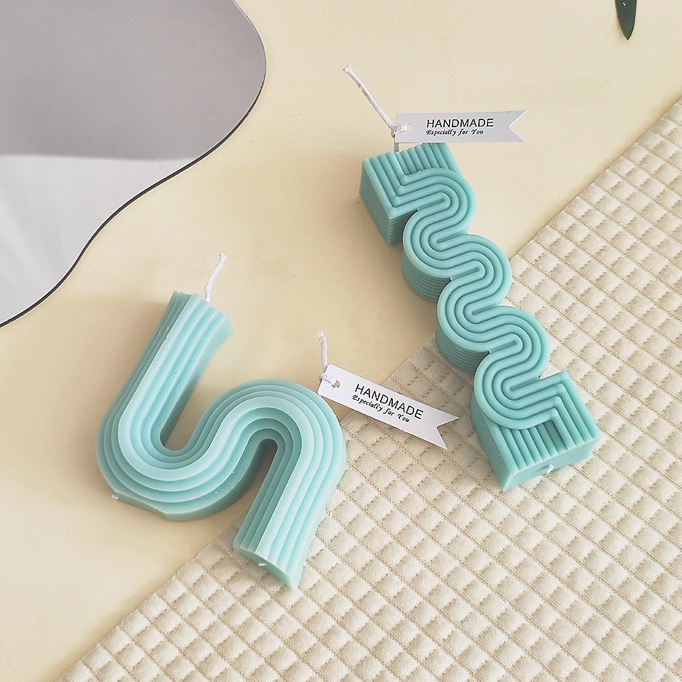 Wholesale cloud vegandecorative bubble Candle square shape cube scented soy wax candles for birthday wedding gift