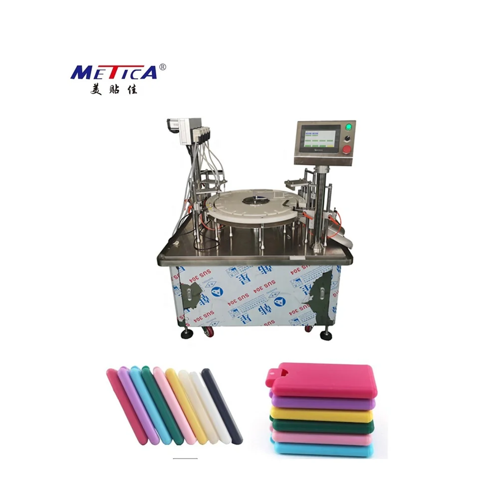 flat empty pocket credit card with mist pump filling capping machine