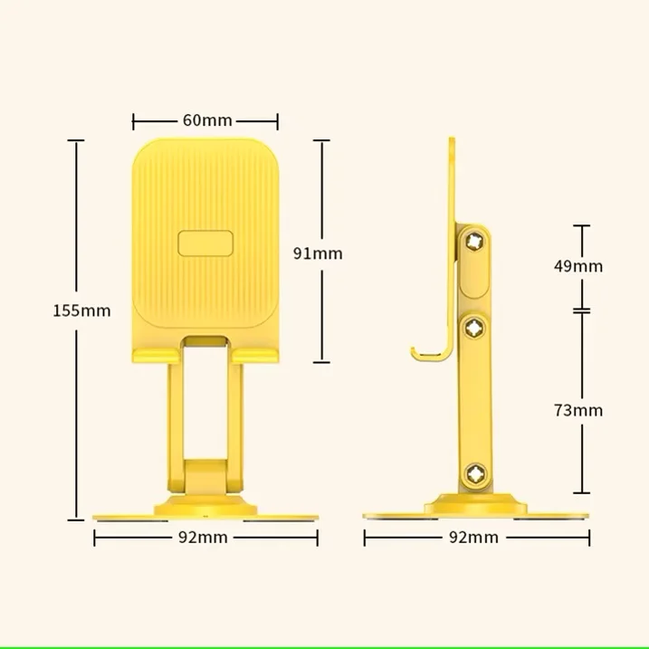 New design Portable Desktop Stand Mount Adjustable Foldable Support Table Alloy Metal 360 Rotating Aluminum Mobile Phone holder