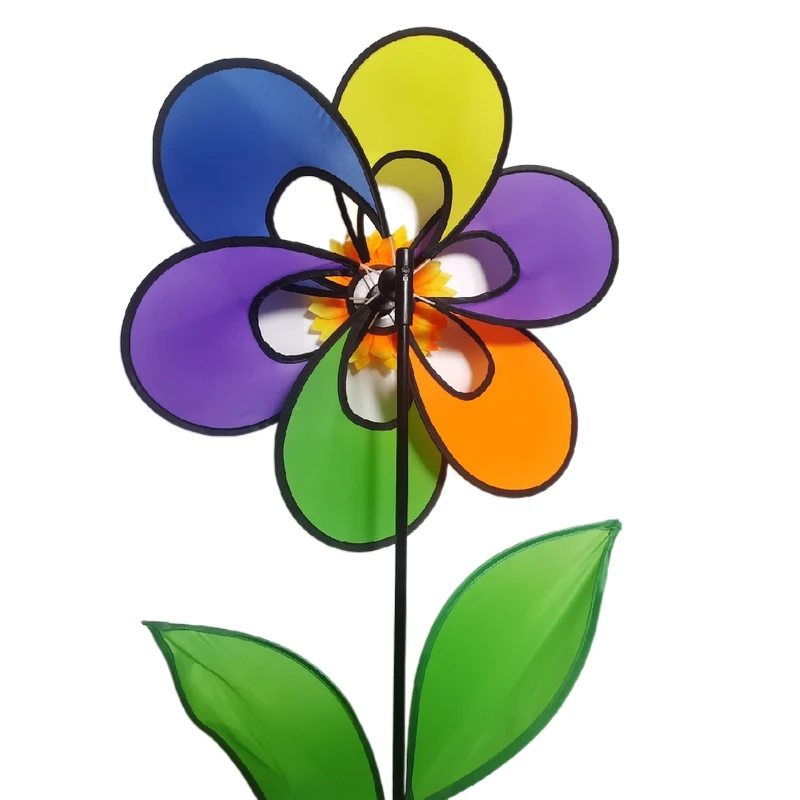 Один слой выдалбливают Детская ручной садовая ветряная мельница игрушки для улицы