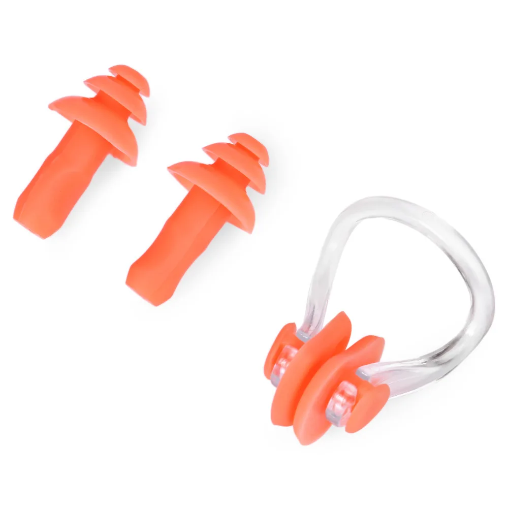 Waterproof swimming nose clip and ear plug set