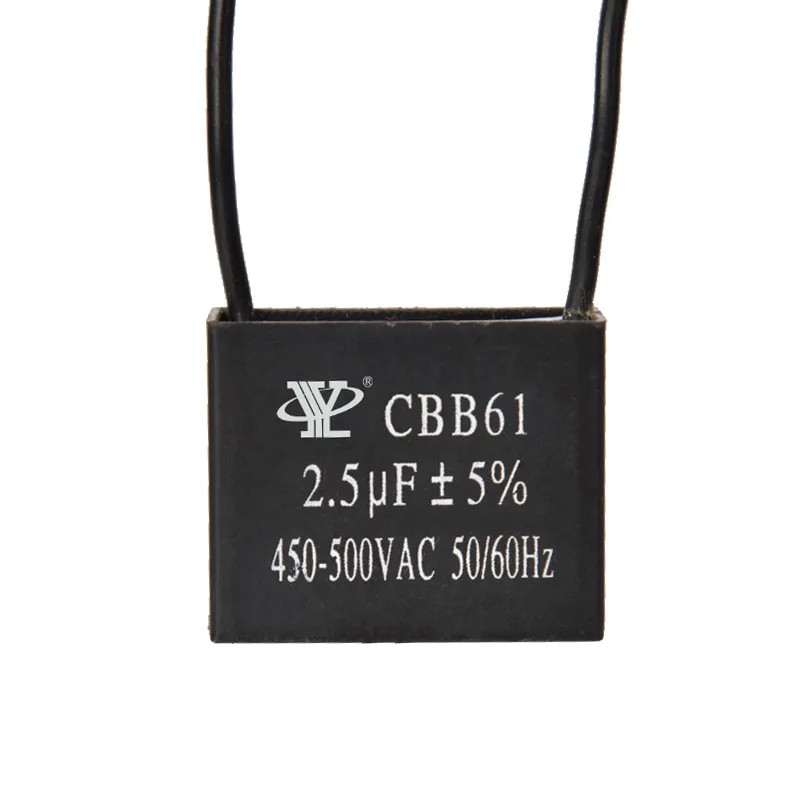 Epcos конденсатор CBB61 1uf-10 пусковой 450 в двухпроводной вытяжка вентилятора для вытяжки