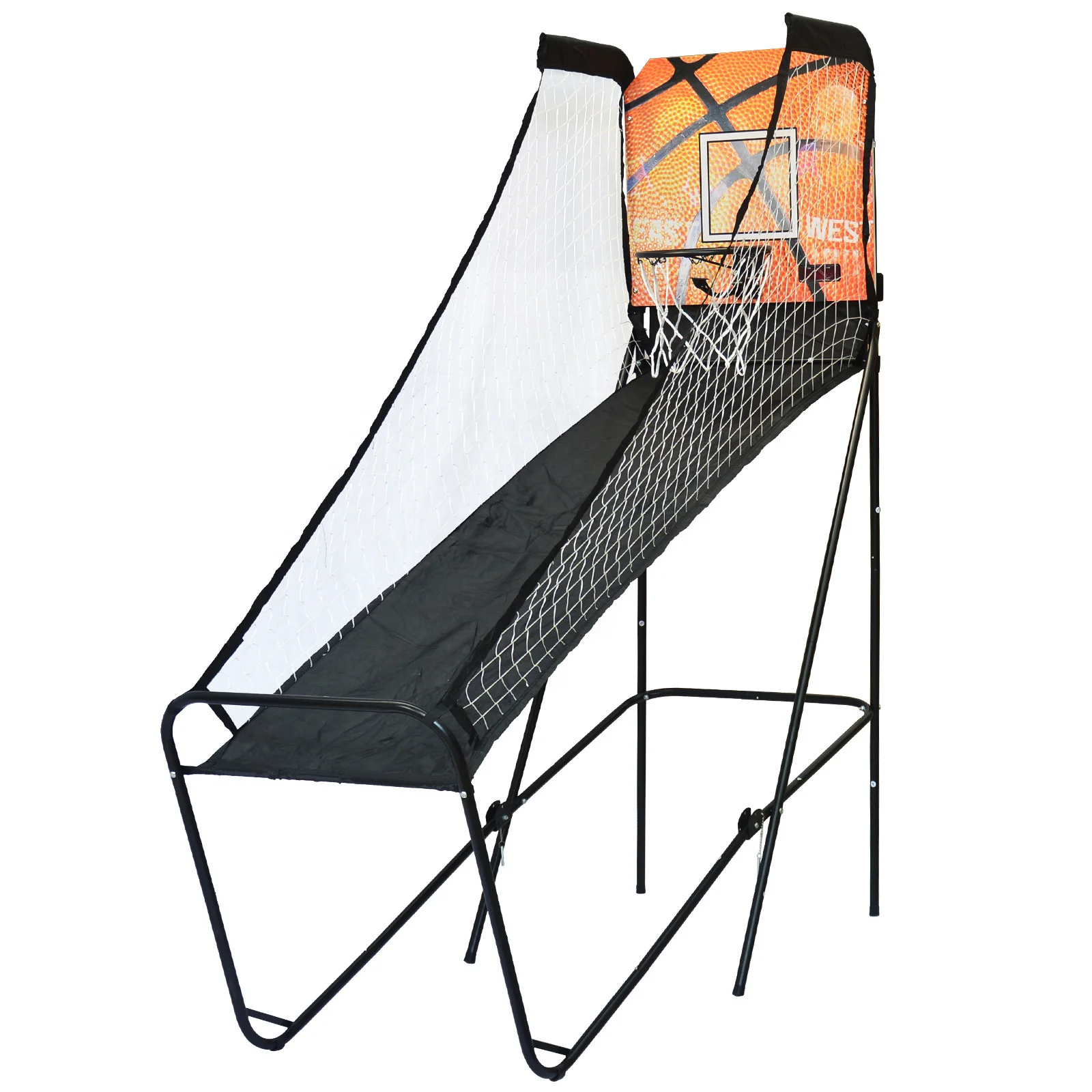 Electric Basketball Shoot Game Machine Indoor Foldable Single Custom  Hoop  Basketball Arcade Game