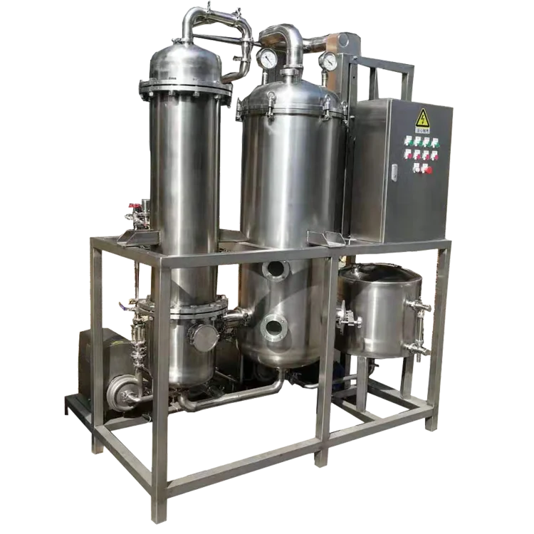 SolventX 300l\h Vacuum Wiped Falling Film Evaporator