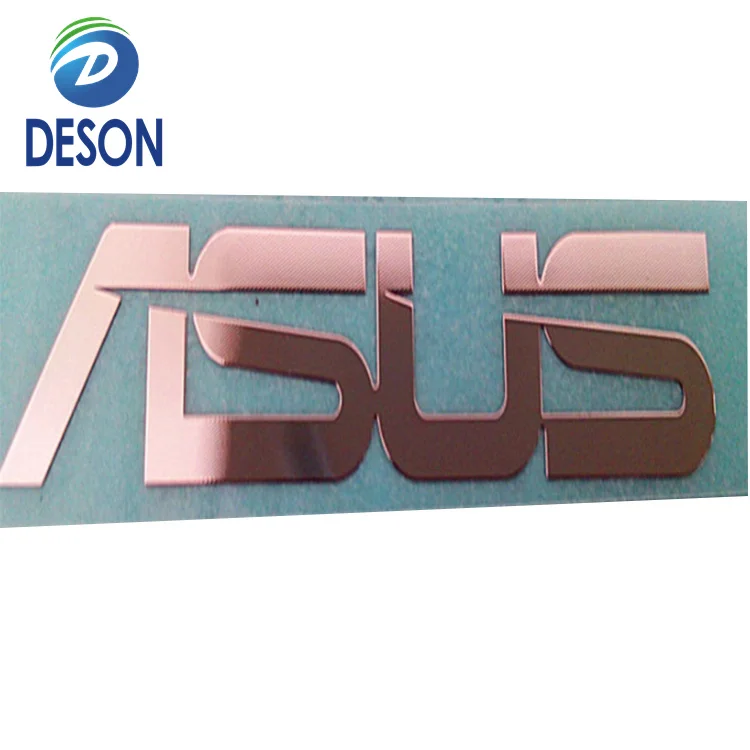 Deson High Adhesion 3D Rose Logo Stickers Nickel Label Metal Transfer Free Sample Package Craft Minimum Order 100 Pcs