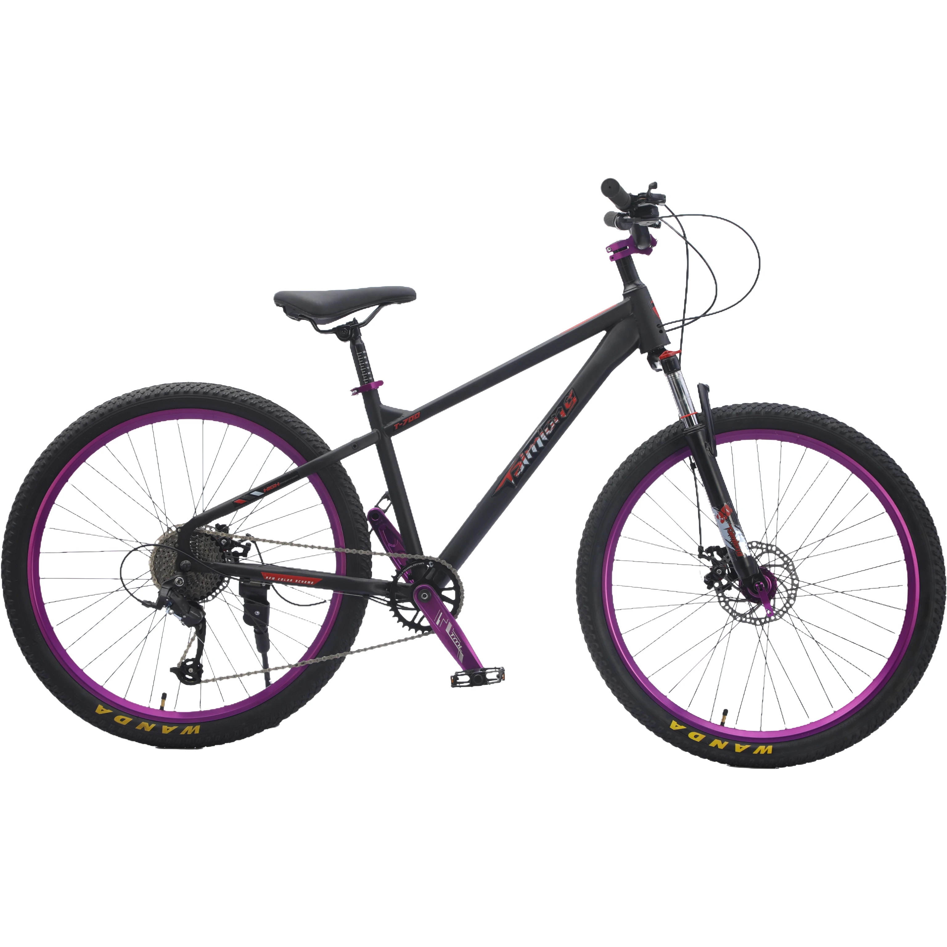Hot sale 26  inch High Carbon Steel  frame soft tail oil brake full suspension mtb bicycle downhill mountain bike