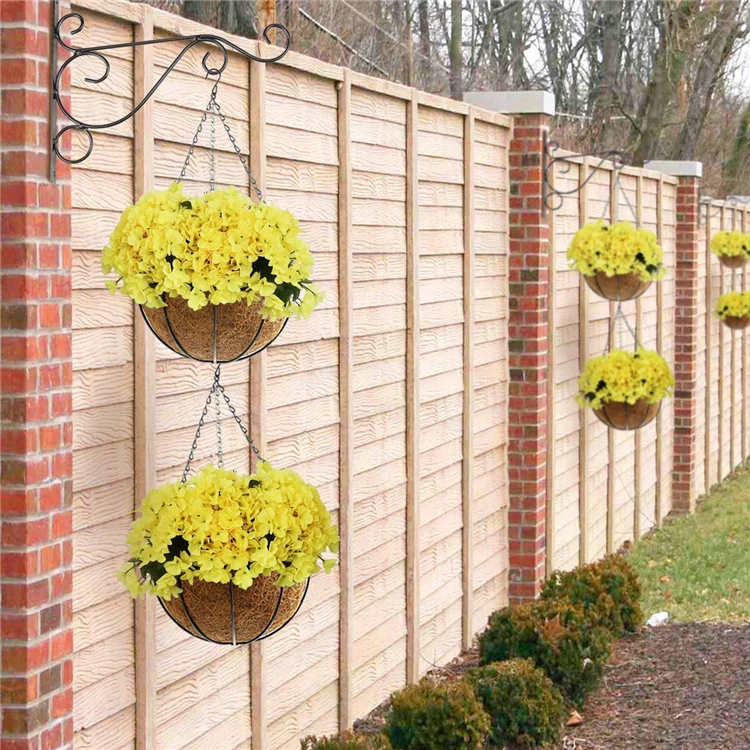 3 Pack 12 Inch Metal Hanging Basket Wholesale With Hooks Baskets Indoors Or Outdoors 10 Pieces Of Rattan Piece