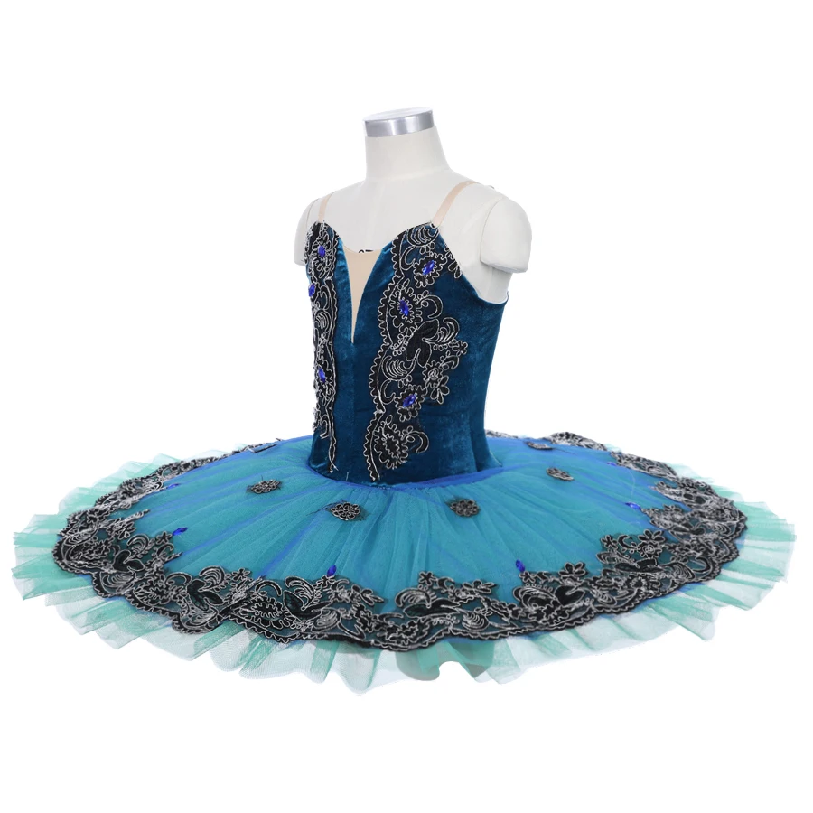 Girls ballet tutu  adult customized classical BLUE fairy dance dress  women competition 12 layers Ballet  tutu professional