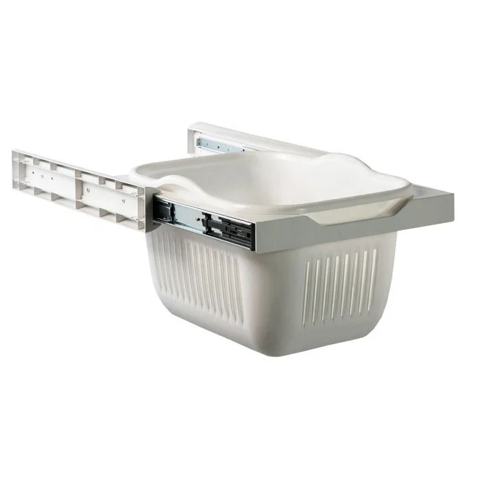 TEKEY factory hot sell high quality pull out plastic laundry hampers clothes basket storage basket