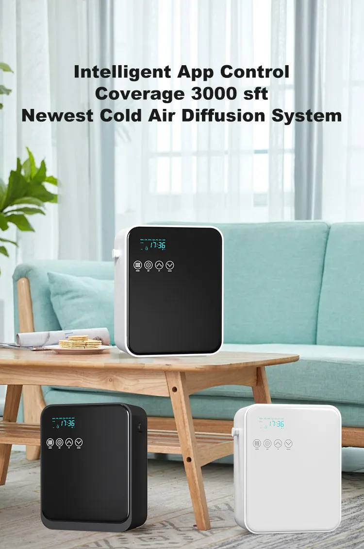 Ivyaroma New 2024 Commercial High End Smart APP Durable Wall Table Top App Control 2000 sqft UAE Plug Aroma Diffuser