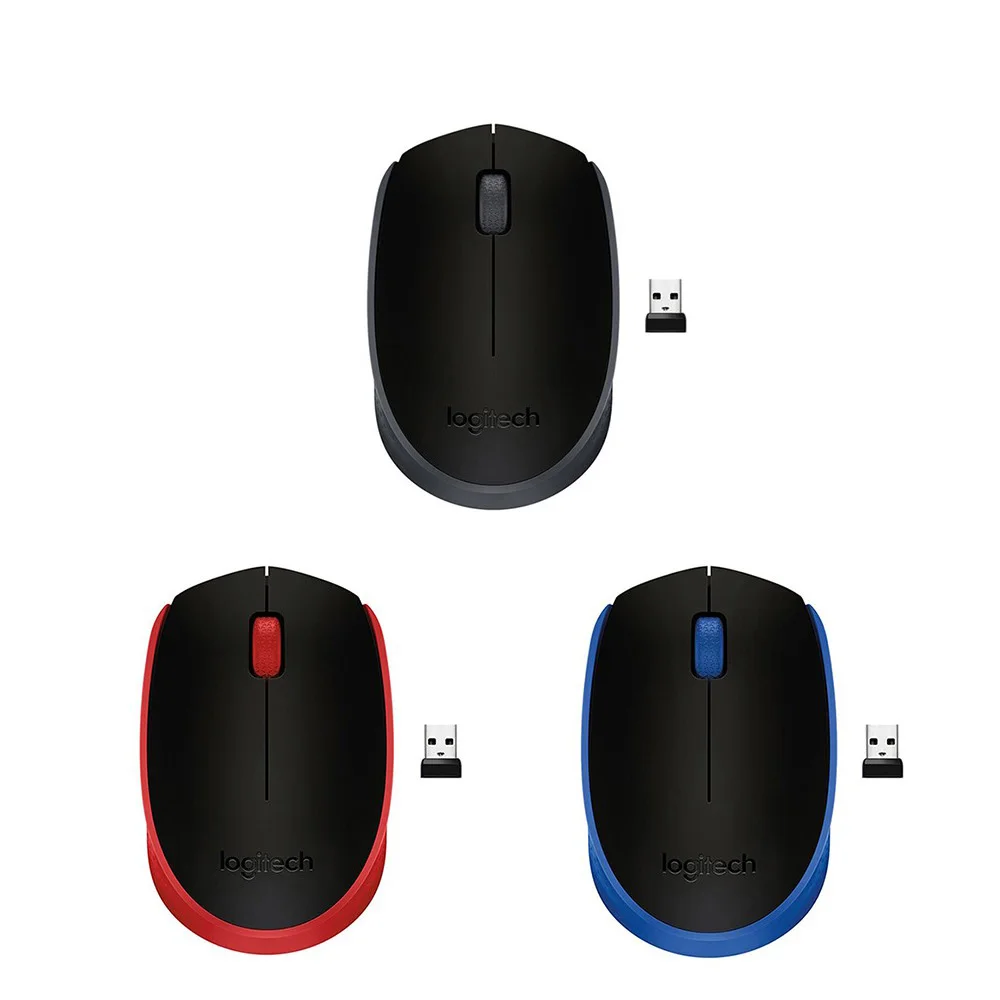 Logitech M171 беспроводная мышь 1000 точек/дюйм геймерская Портативный 2 4 ГГц Беспроводная USB для портативных