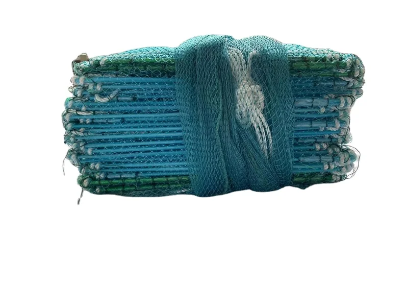 steel wire crab trap   frame  20*36 CM  26  sections  hot sell fishing trap fyke  net long fishing trap