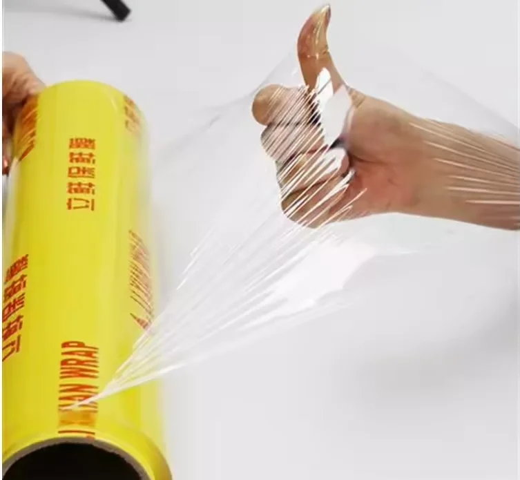 Waterproof Transparent Stretch Cling Film Plastic Wrap Food Grade PVC Cling Film For Food Wrap