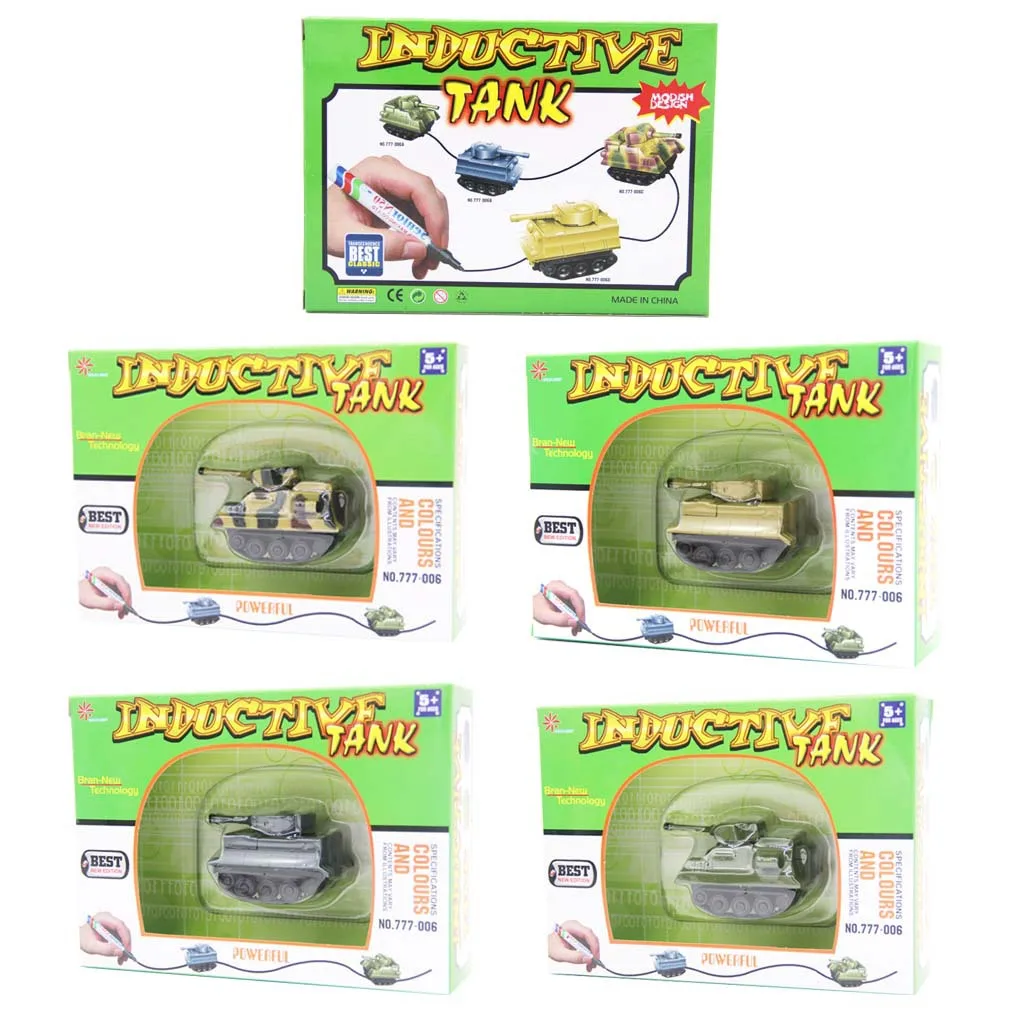 Magic Track Pen Toy Inductive Firetruck School bus Car Dinosaur Puppy Dog Following Line for Kids Educational