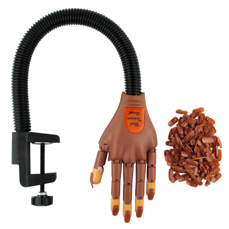 Foreign trade hot sale movable joint nail practice prosthetic hand bendable hand model