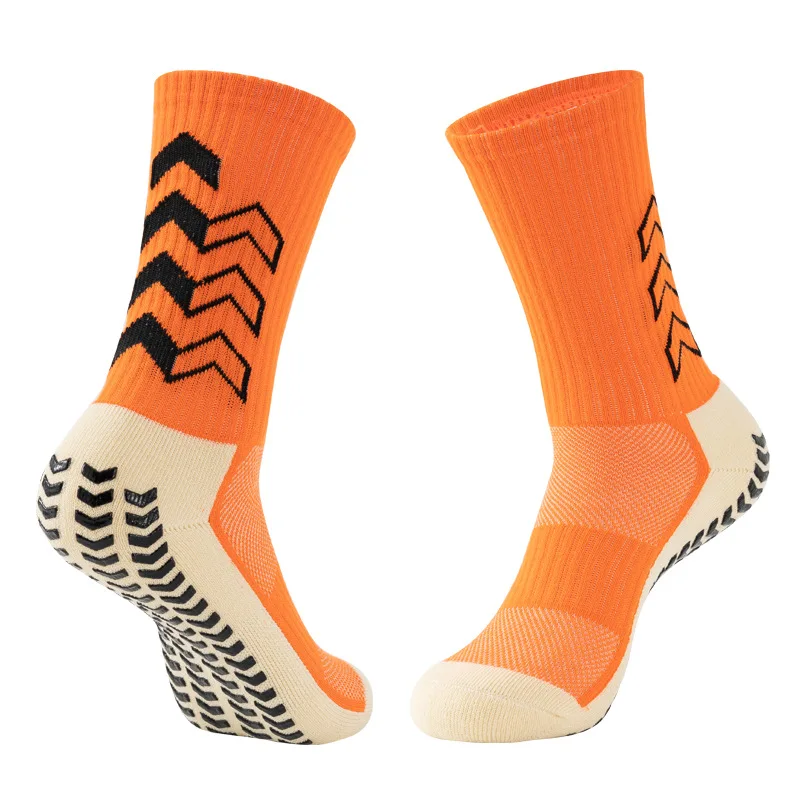 Wholesale Anti Slip Sock Non Slip Soccer Grippy Sport Football Grip Socks Adult Anti Skid Socks