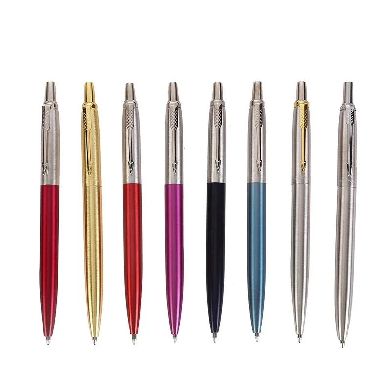 Luxury New Style Parker Jotter Pen Black Ink Parker Pen Original Metal Steel Ballpoint Pen with Custom LOGO