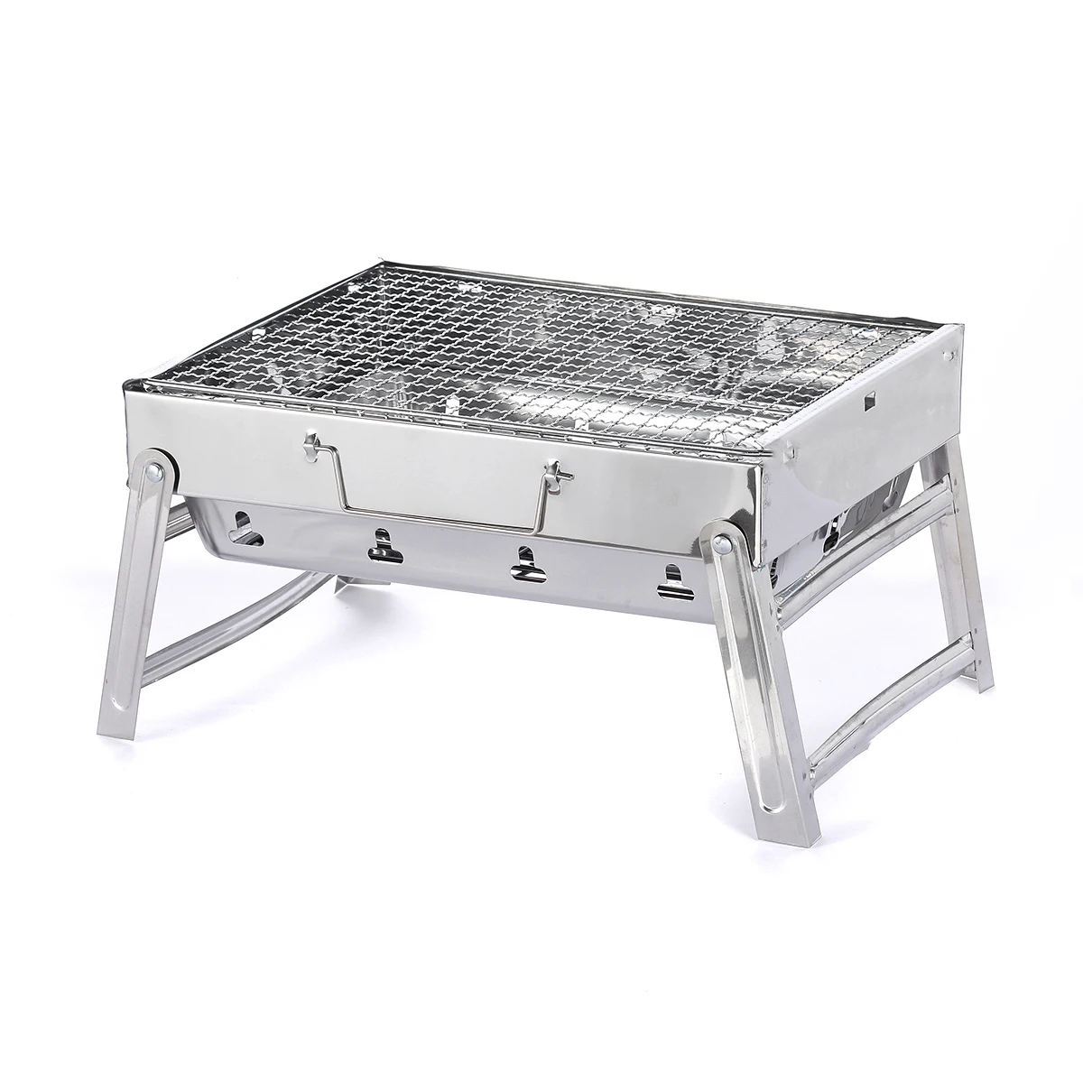 Hot Sale Outdoor Camping Charcoal BBQ Grill  Butane Folding Steel Grill for Cooking