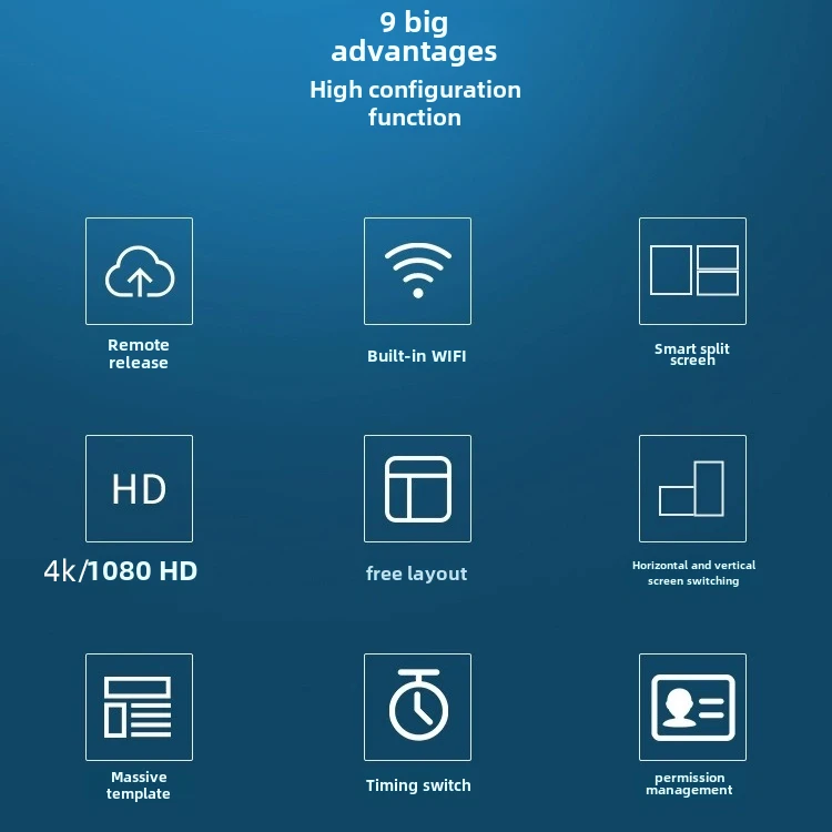 1080P 4K Metal Case Advertising Media Tv Player Android Digital Signage Digital Media Player Box With Free CMS Software