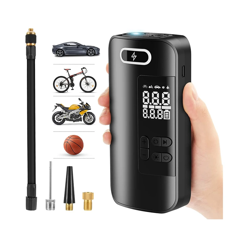 Portable Mini Electric Air Pump DC 12v Car Air Compressor Tire Inflator Air Pump For Cars