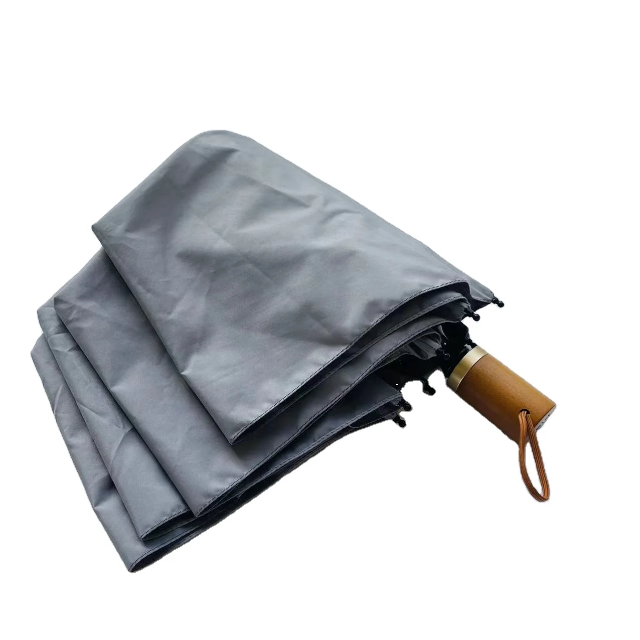Nano Water Repellent Umbrella 3 Fold Manual Open Windproof Umbrella Carbon Compact Umbrella