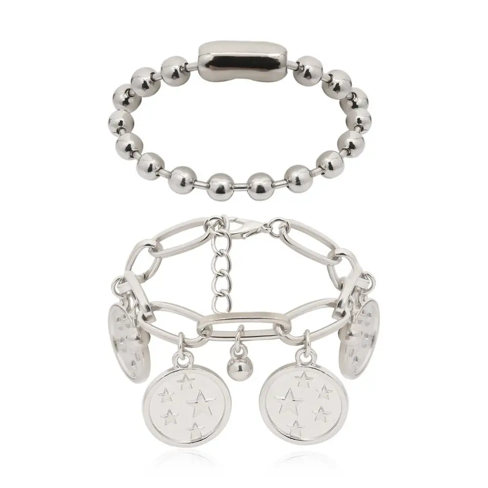 3pcs Best lady Vintage Gold Chain Bracelets For Women Latest Fashion Jewelry Friendship Party Charm Bracelets Bangles