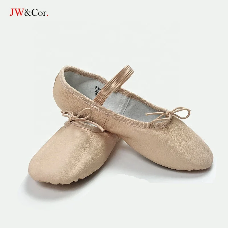 JW Girls Adult Soft Split Sole Leather Ballet Shoes Dance