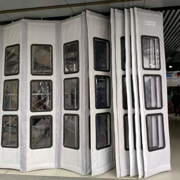 Разноцветные сохраняющие тепло зимние изолированные дверные занавески для супермаркета