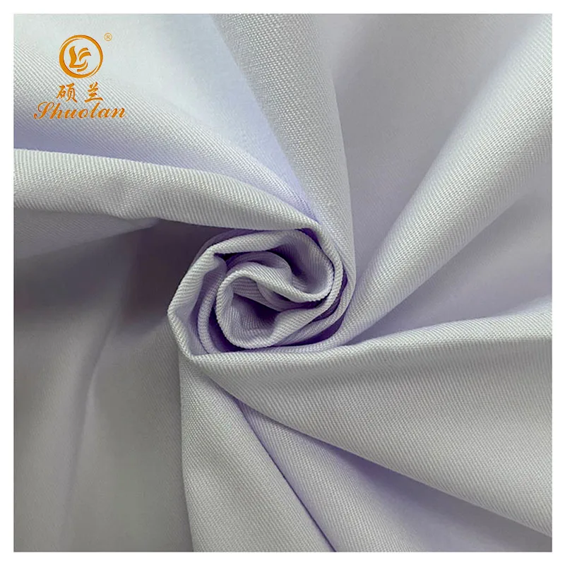 100% cotton water repellent fire proof anti static breathable wrinkle free easy care chlorine resistant cheap fabric for garment